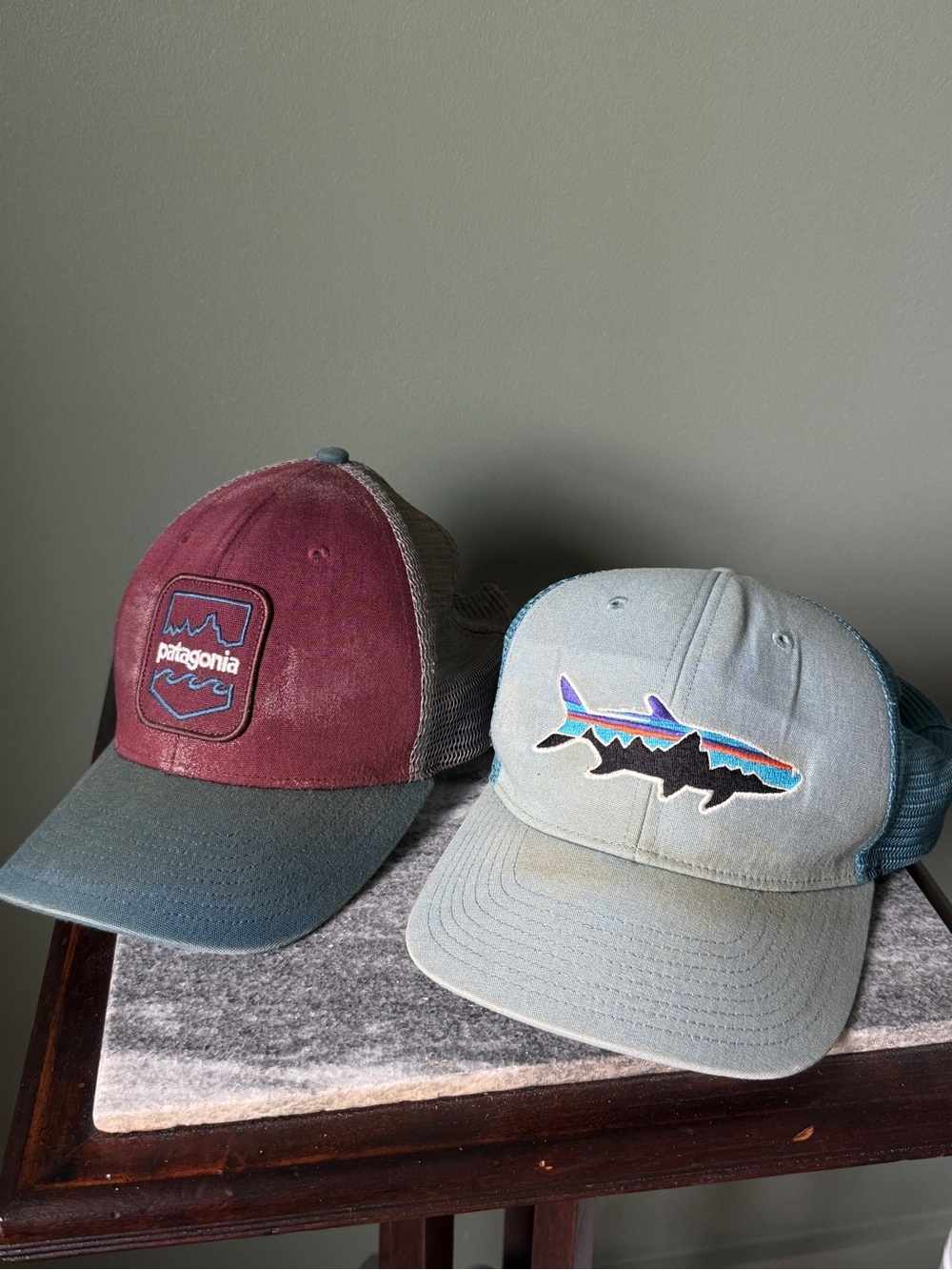 Vintage Patagonia Set of 2 Worn Hats